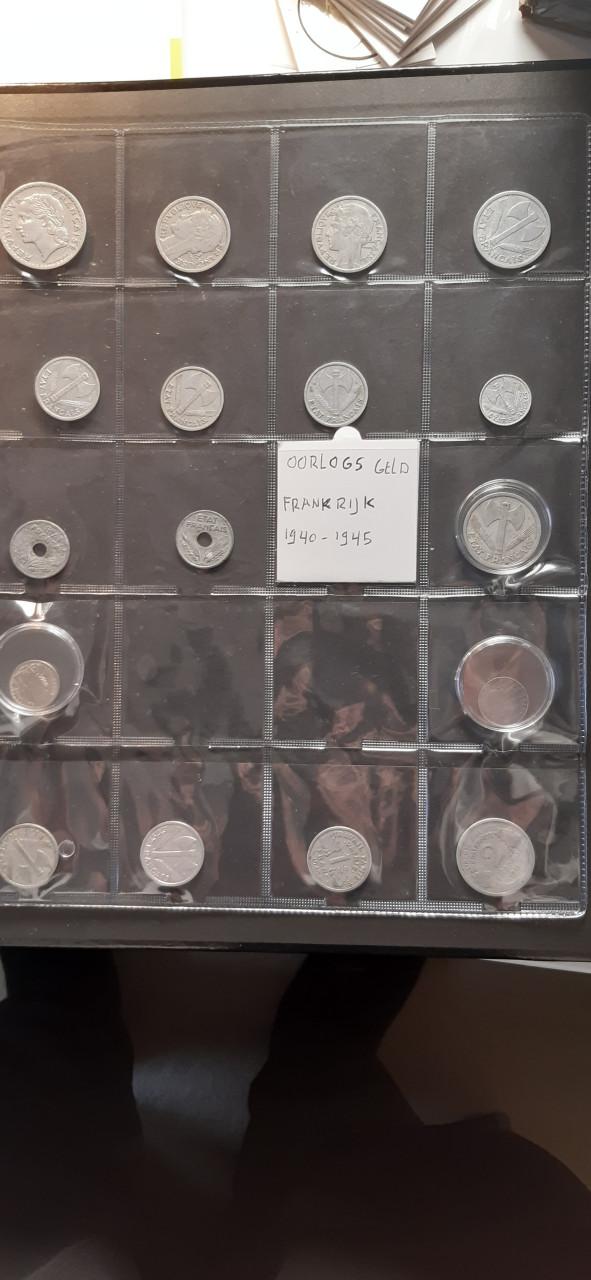 Map met oude munten buitenland