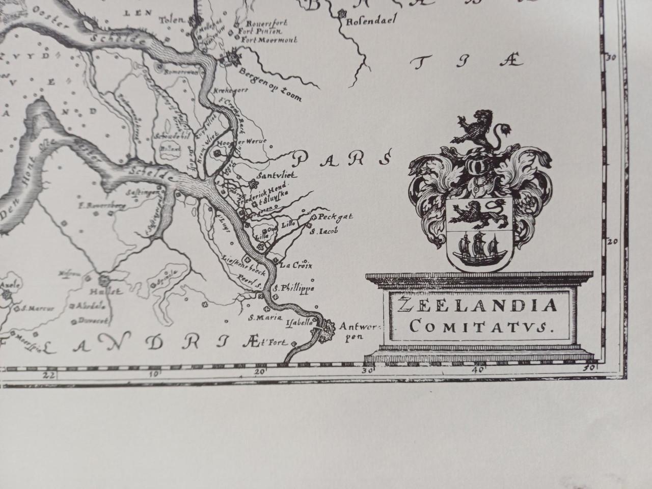 OUDE KAART VAN ZEELAND