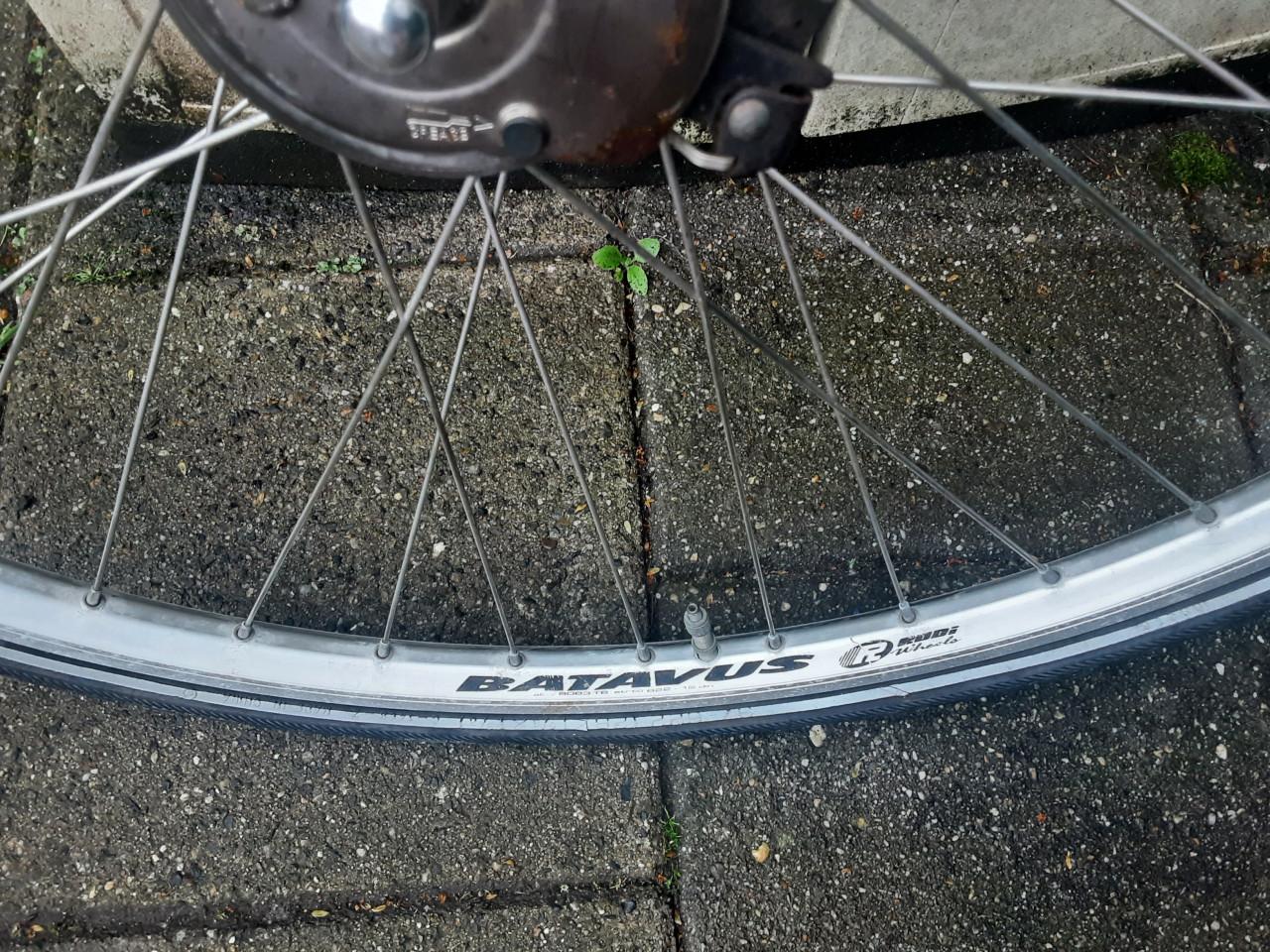 Batavus 28 inch shimano voorwiel, naafdynamo, rollerbrake rem