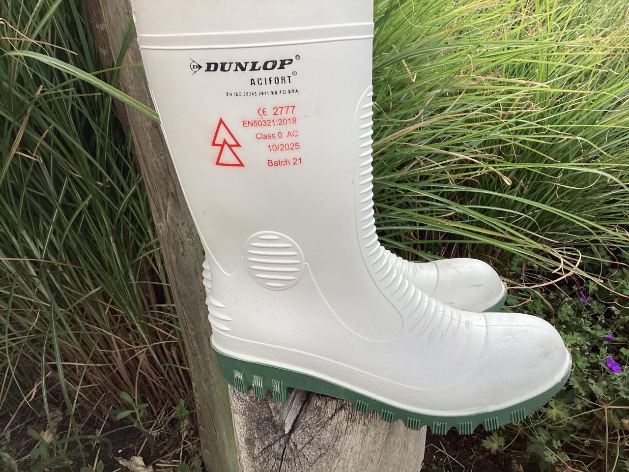 DUNLOP Werklaarzen. Met stalen neus