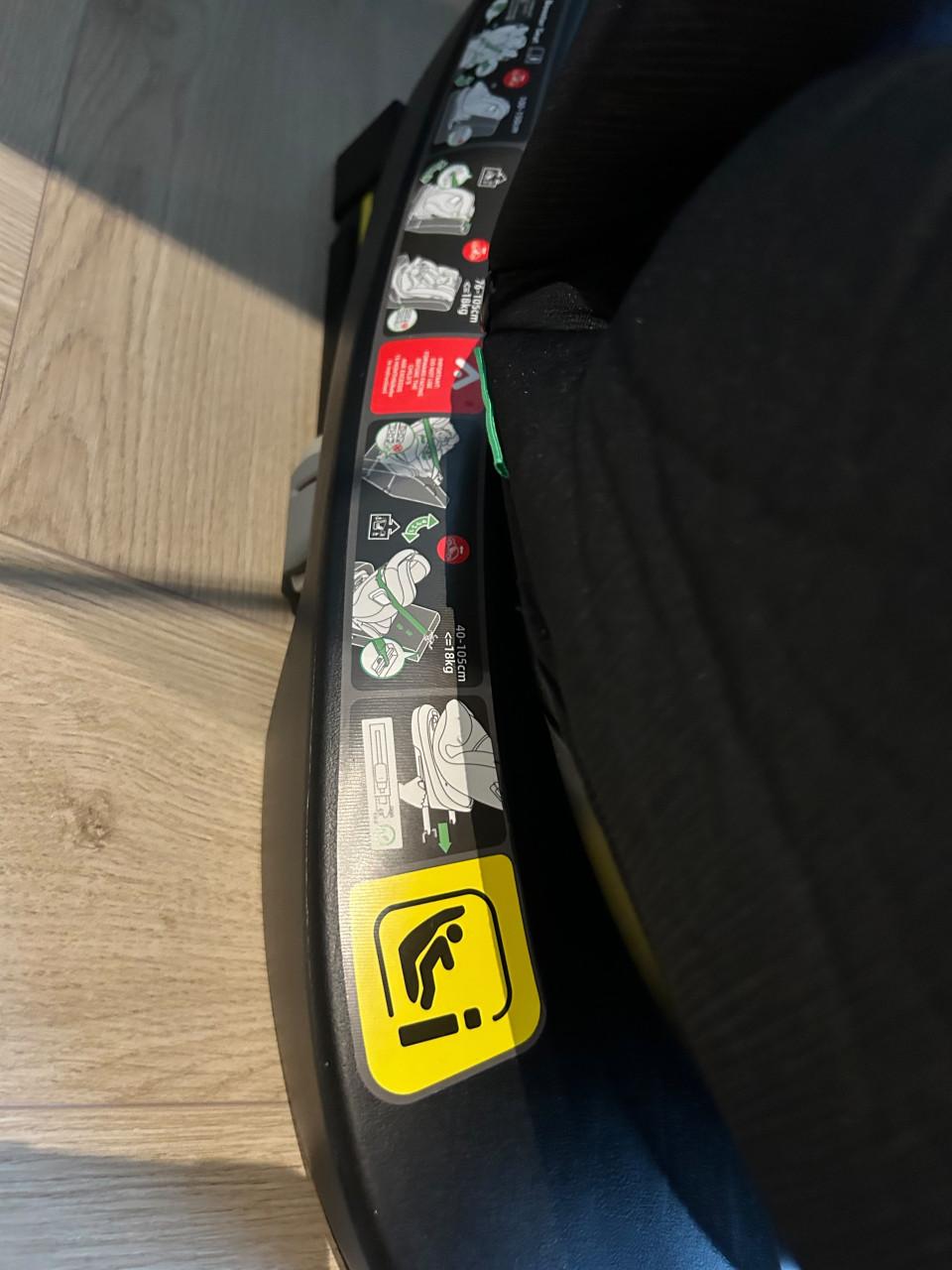 MamaLoes Sef Zwart 40-150 cm 360° i-Size Autostoel