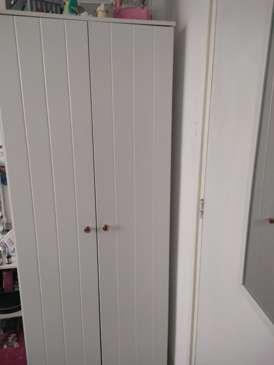 Witte kledingkast  h183 b75