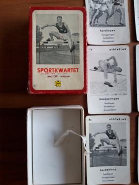 Vintage sportkwartet Jumbo no 15  uit 1958