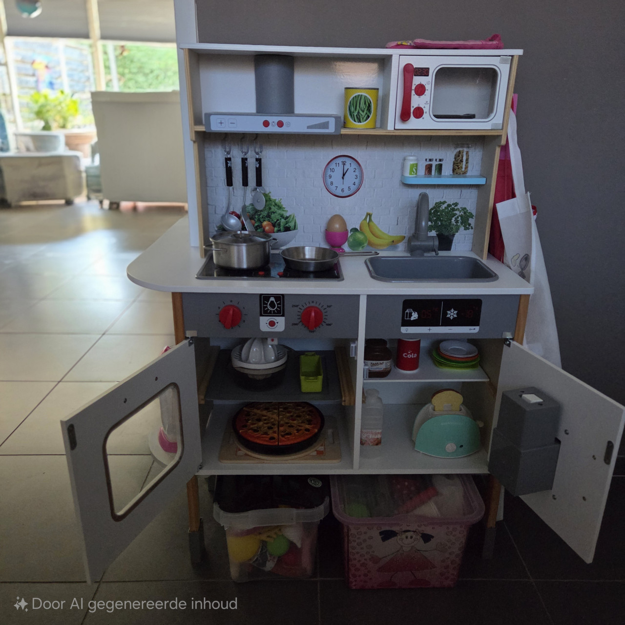Spoelkeuken met heel veel accessoires
