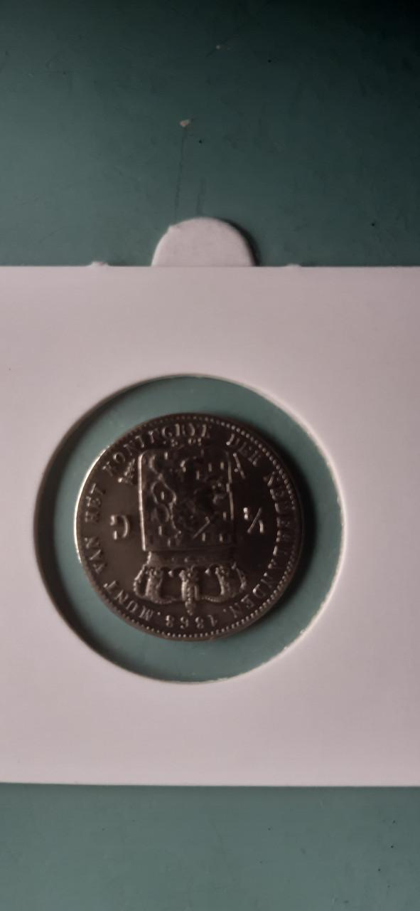 Halve gulden willem3--1868