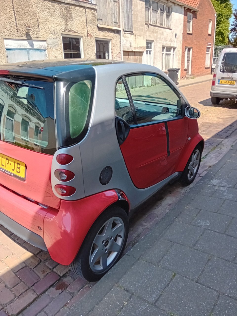 Smart 0.7 City Coupe 2003 rood met panorama dak