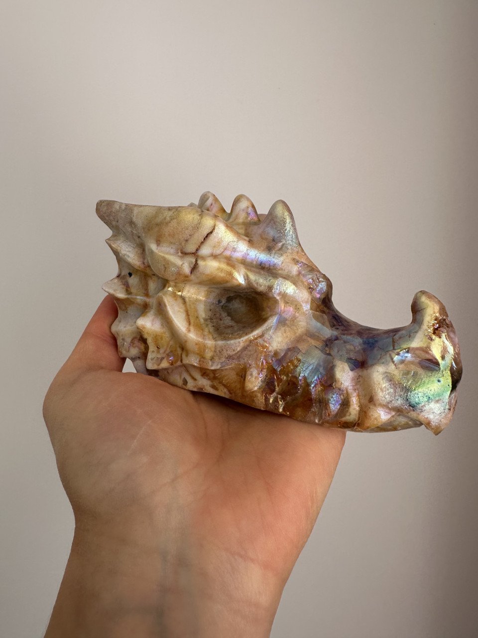 Aura Sfaleriet Drakenkop Geel Paars