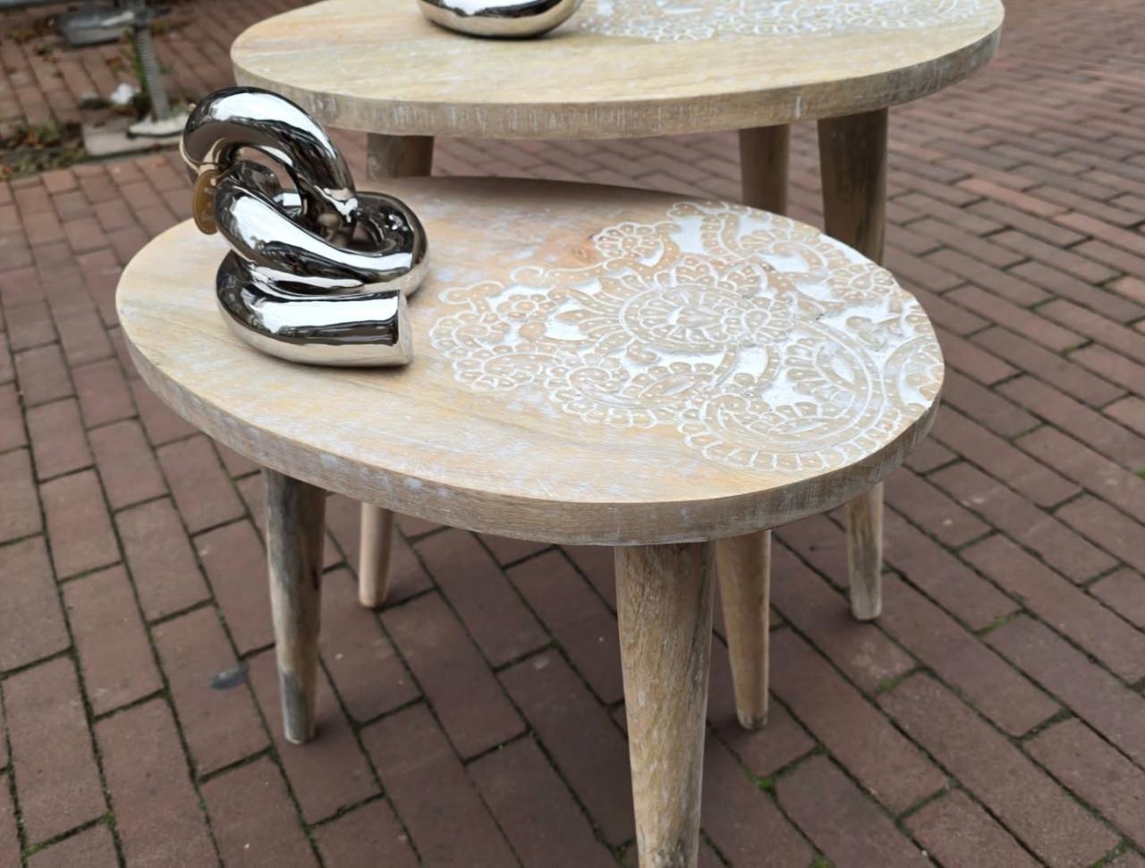 OOK LEUK BIJZETTAFELTJES VOOR NAAST HET BED NU VAN €110 VOOR MAAR €45,-