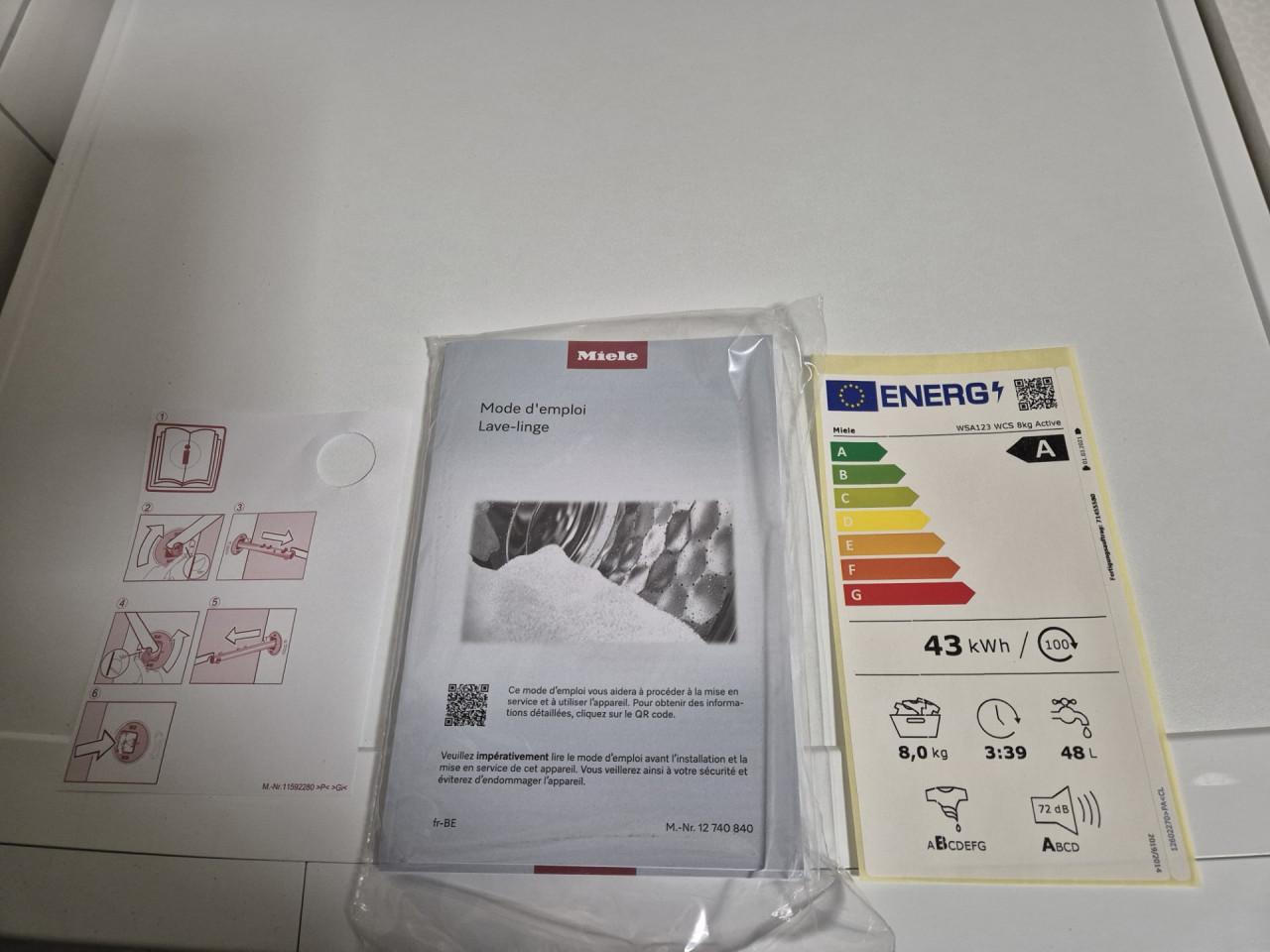 Miele wasmachine: praktisch nieuw met fabrieksgarantie