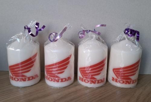 Kaarsen met Honda Logo's