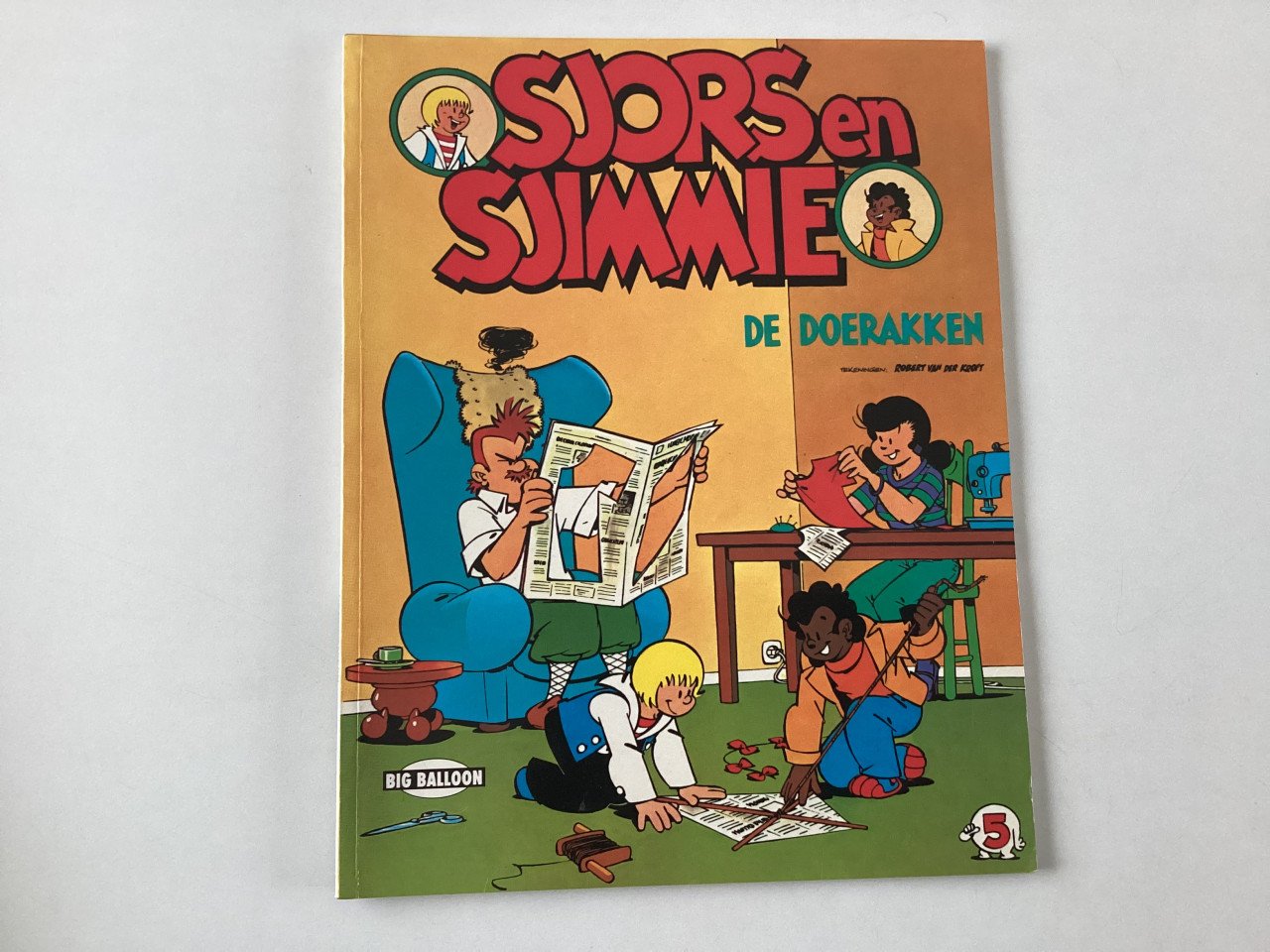 Verschillende stripboekjes van Sjors en Sjimmie.