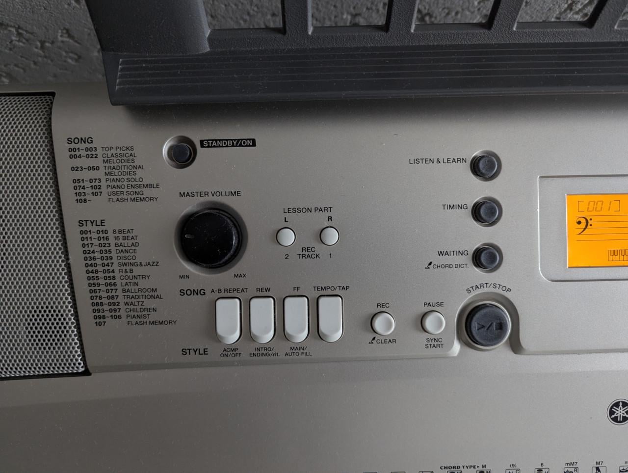 Yamaha keyboard 61 toetsen