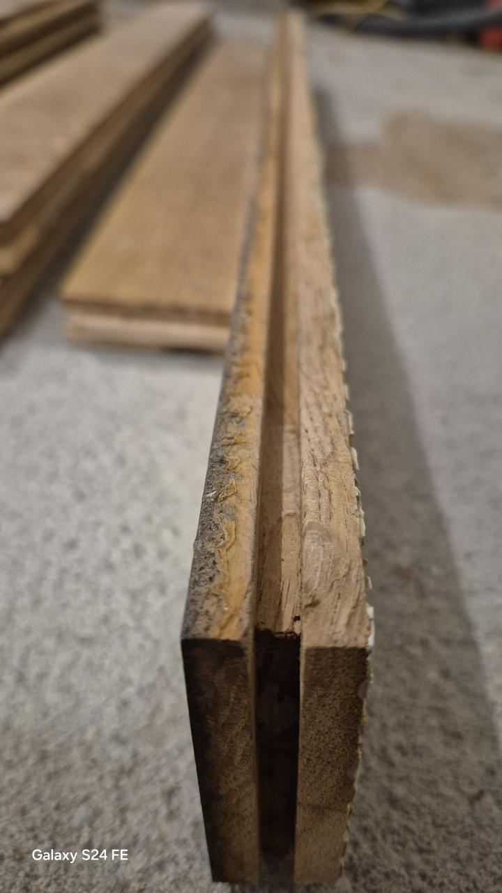 Massief rustiek eiken vloer