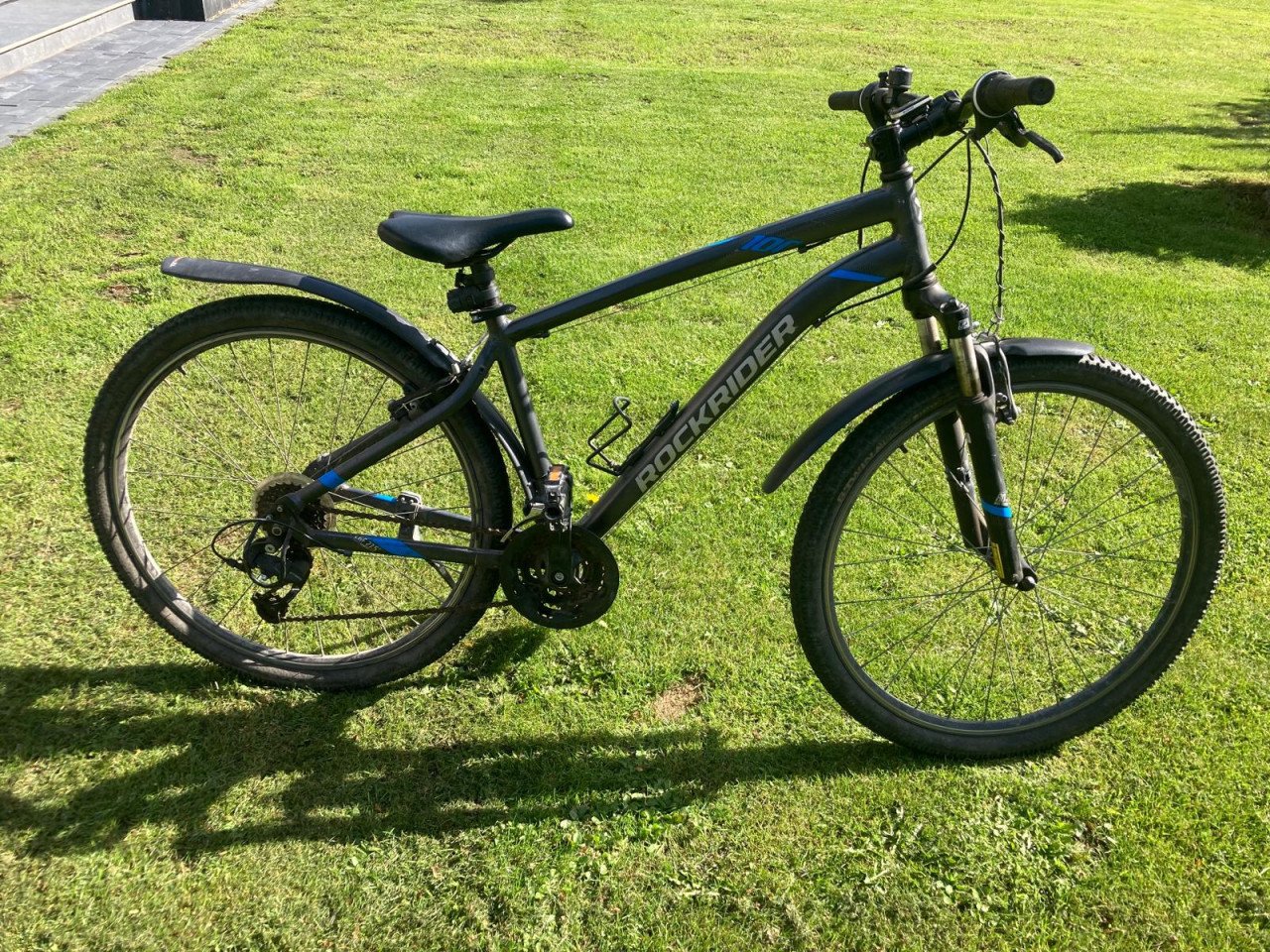Moutainbike Rockrider ST120 zwart/blauw 27,5 inch