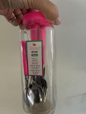 Voor de Pinksterdagen Roze 16 delig besteksetje