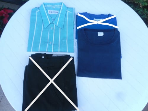 OVERHEMD MAAT 45 EN T-SHIRT L