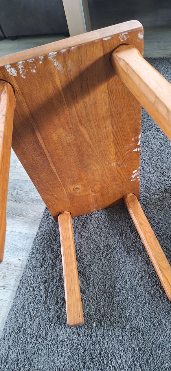 Licht eiken bijzettafel opknapper