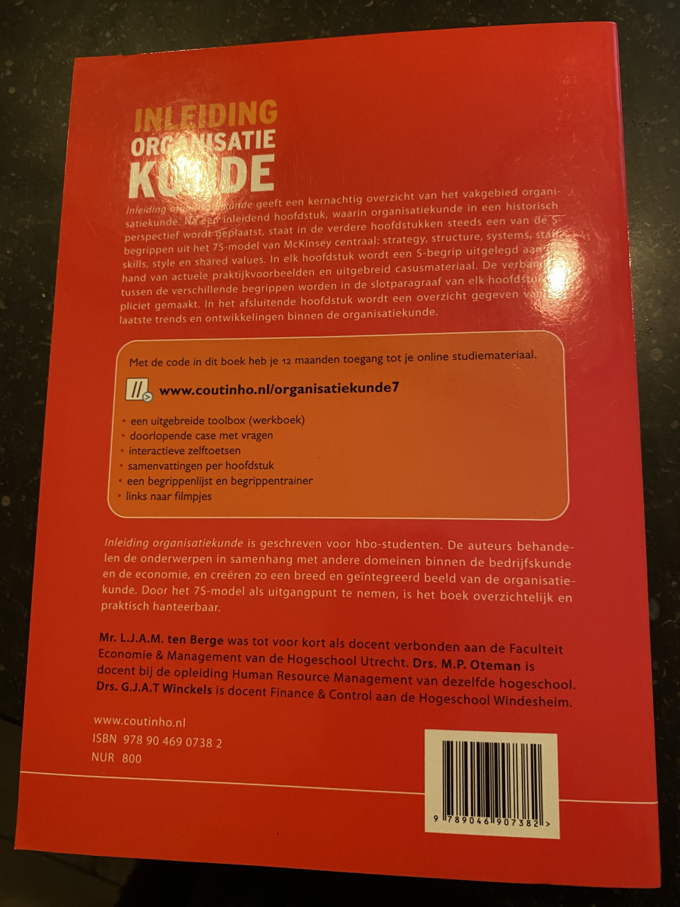 Inleiding Organisatie kunde