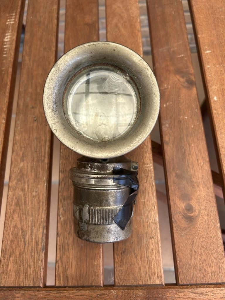 Oude fietslamp