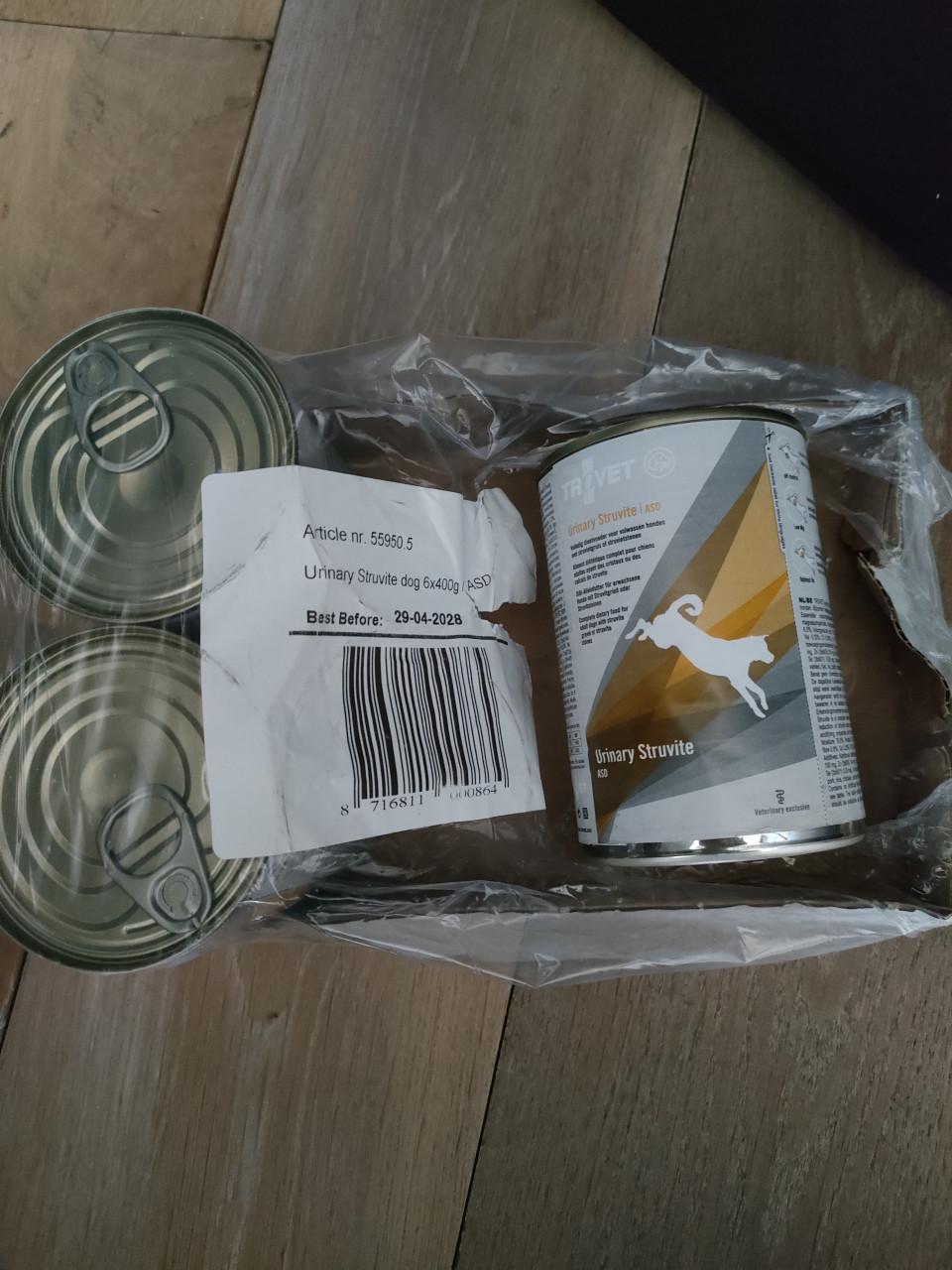 Trovet Urinary Struvite ASD hond natvoer 3x400gr