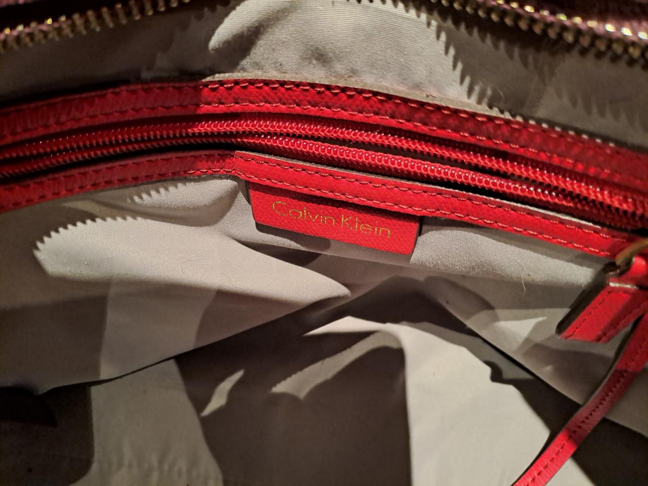 Leren handtas Calvin Klein zgan