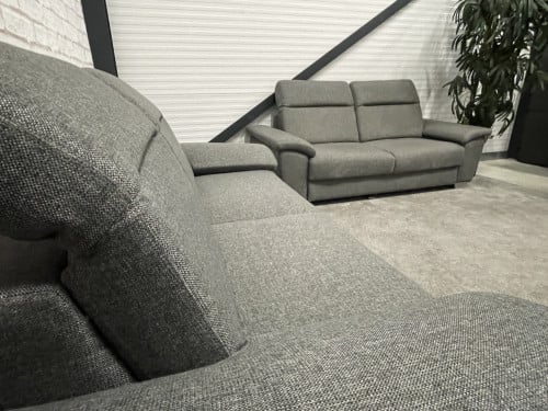 GRATIS LEVERING HEEL NL H&H 2x3 Zits Stoffen Bankstel + Slaap functie