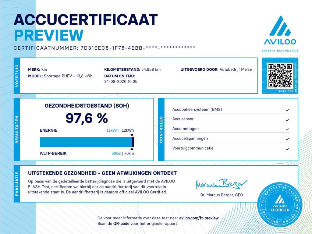Kia Sportage 1.6 t-gdi 265pk plug-in hybrid at6 4wd dynamicline