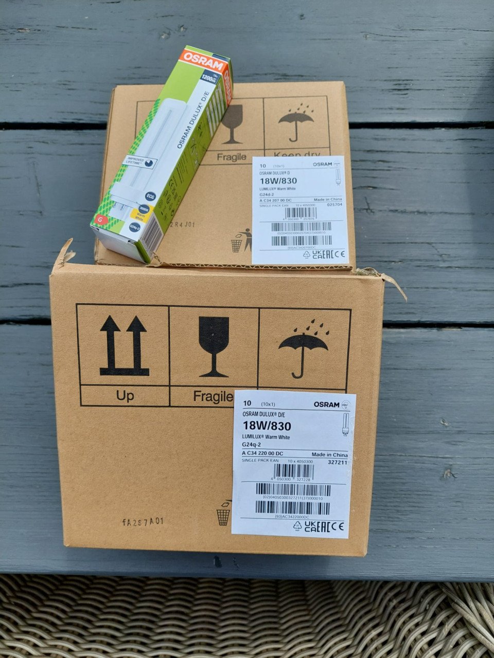 Lichtbronnen Osram Dulux S-L-D/E 9W-> 26W 830 div