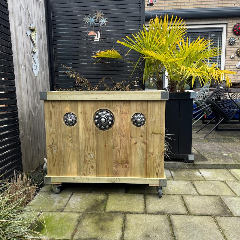 Zeeuwse knop bloembakken projecten ter inspiraties L100 x B35 x H75