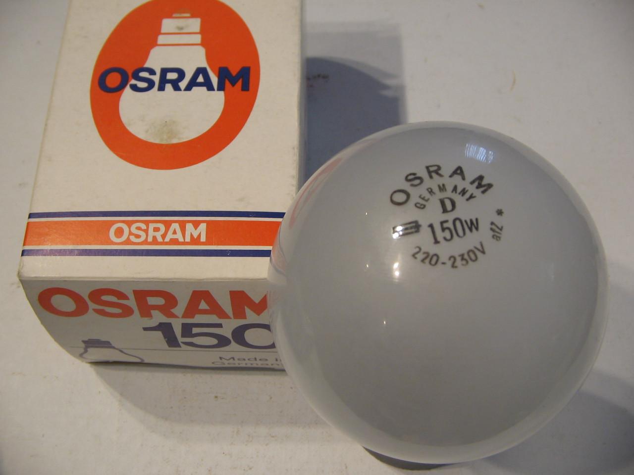 GLOEILAMPEN 40 Watt, 100 Watt en 150 Watt.