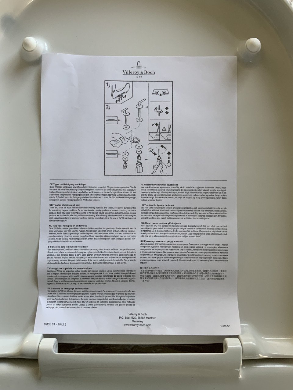 Toiletbril Villeroy en boch