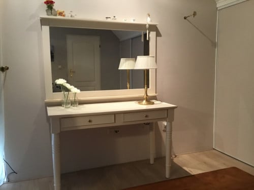 Kaptafel met spiegel
