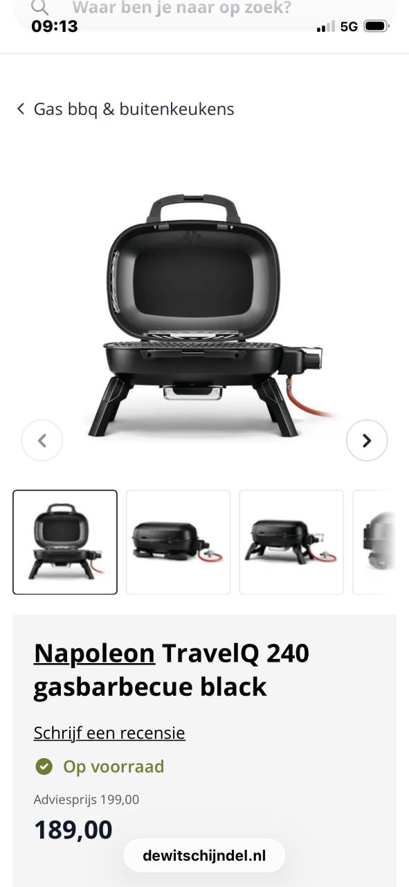 BBQ op gas