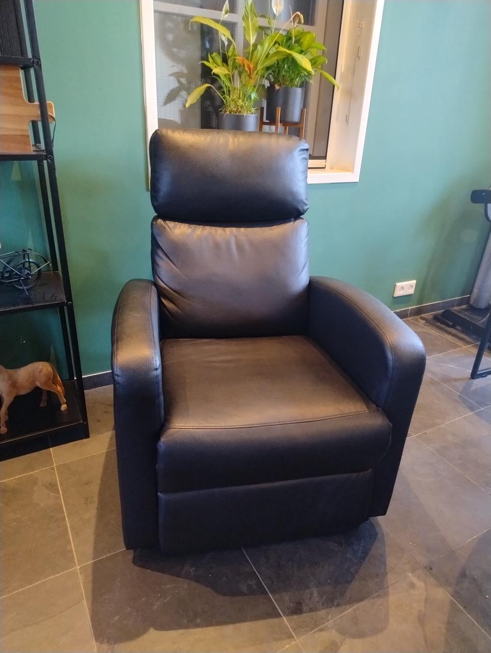 Relaxfauteuil relaxstoel zwart