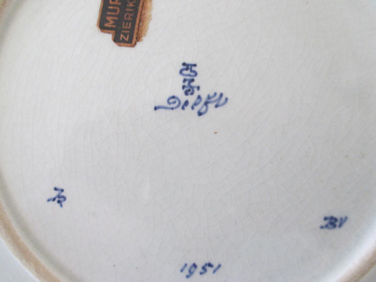 2 Mooie oude bij elkaar passende Delftsblauwe Bordjes ( De Porceleyne Fles