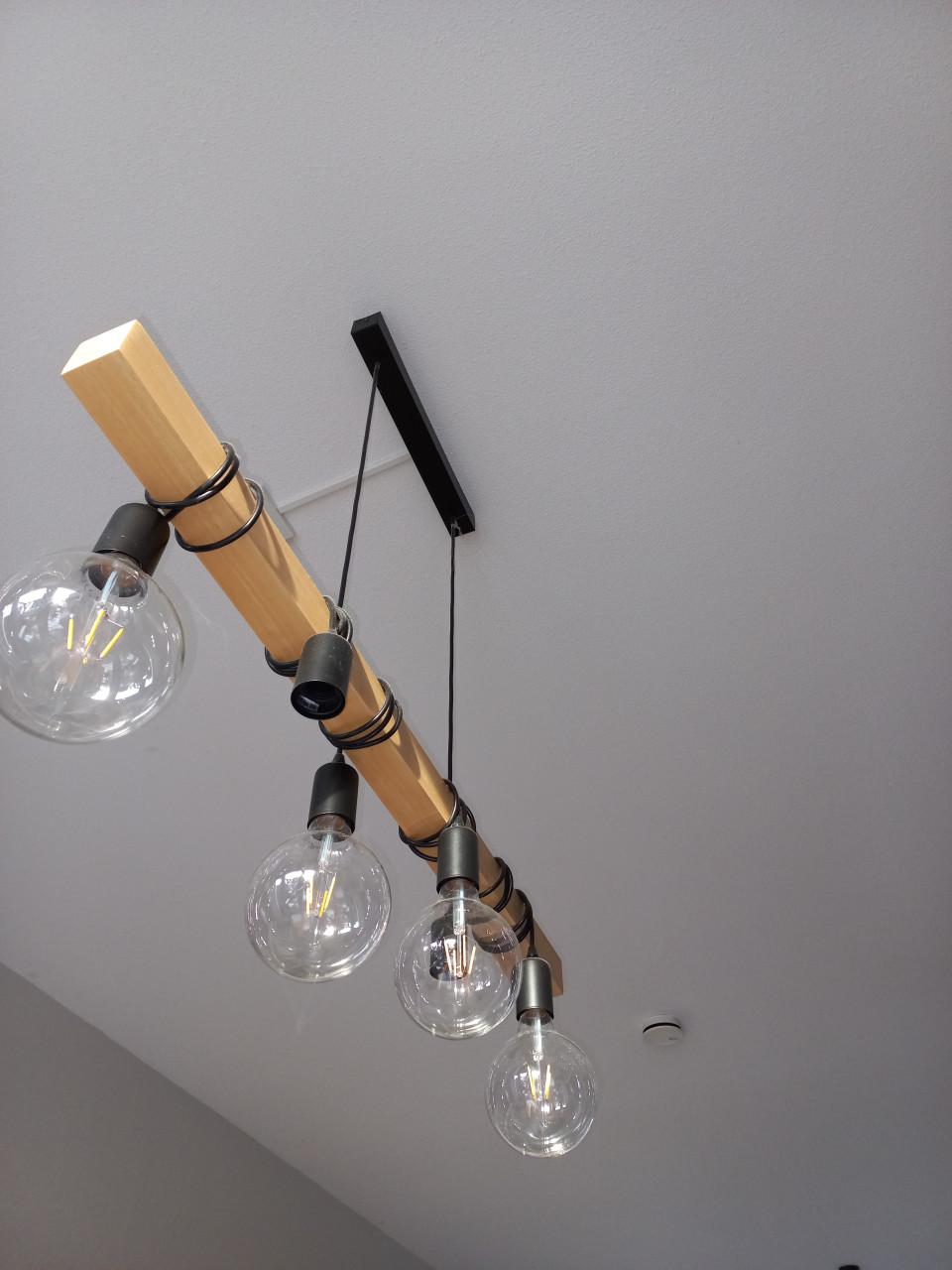 Hanglamp 6 lichtbronnen zonder lampen