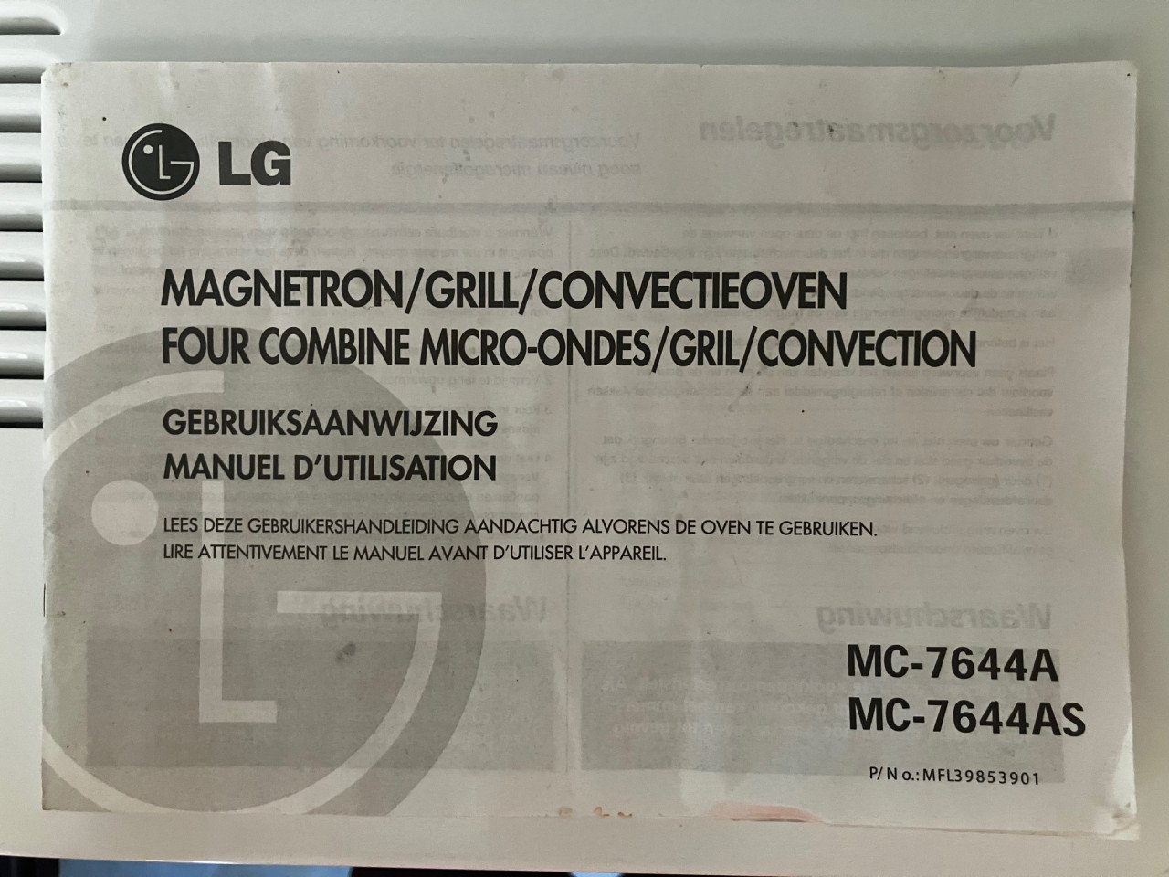 LG Magnetron/ Grill/ Oven