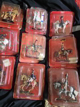 Vintage tinnen beeldjes Del Prado in totaal nog 9 stuks nieuw in de doos