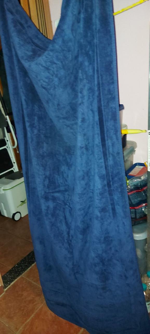 4 nieuwe blauwe badlakens 90 bij 1.90