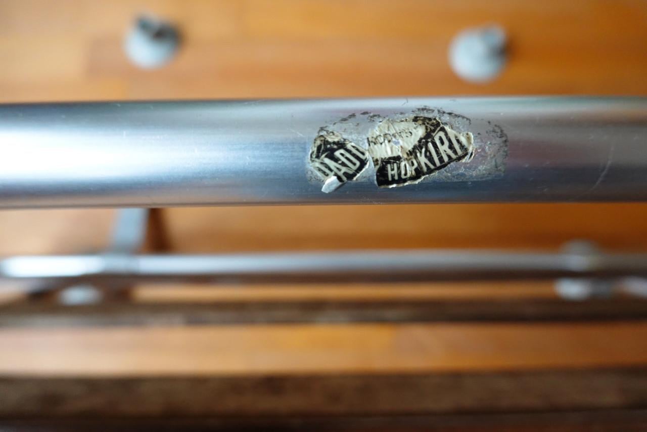 Vintage houten en aluminium koffer imperiaal