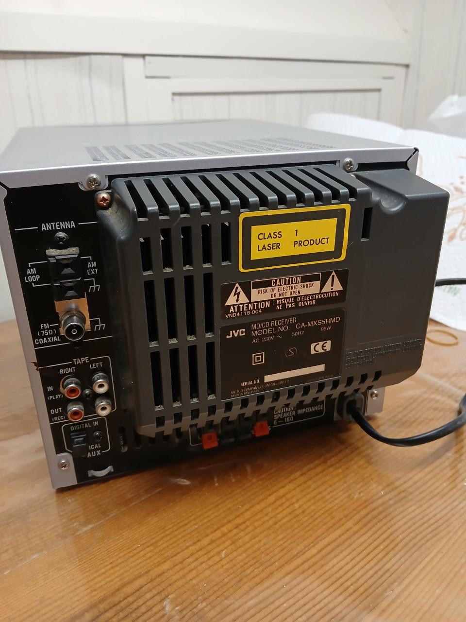 JVC Minidisc systeem