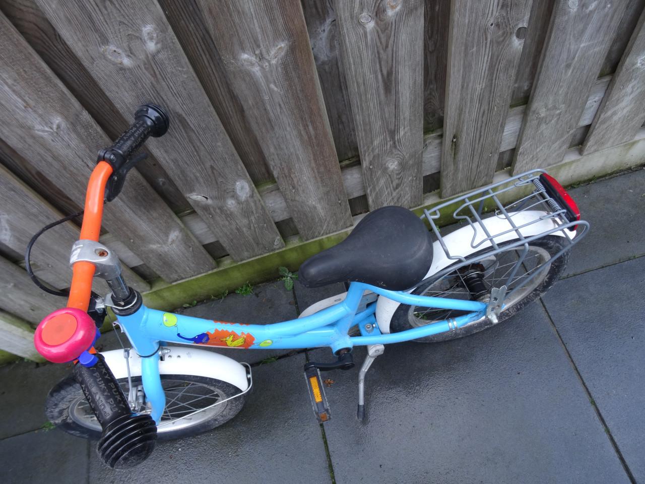 🚲 Puky 16 inch Kinderfiets – Handrem & Terugtraprem 💙