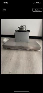 Electrum schouwafzuigkap 1 1/2 jaar oud