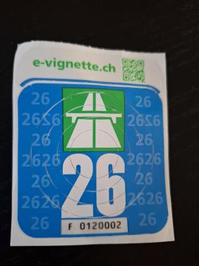 Zwitserland Vignet. Per direct beschikbaar.
