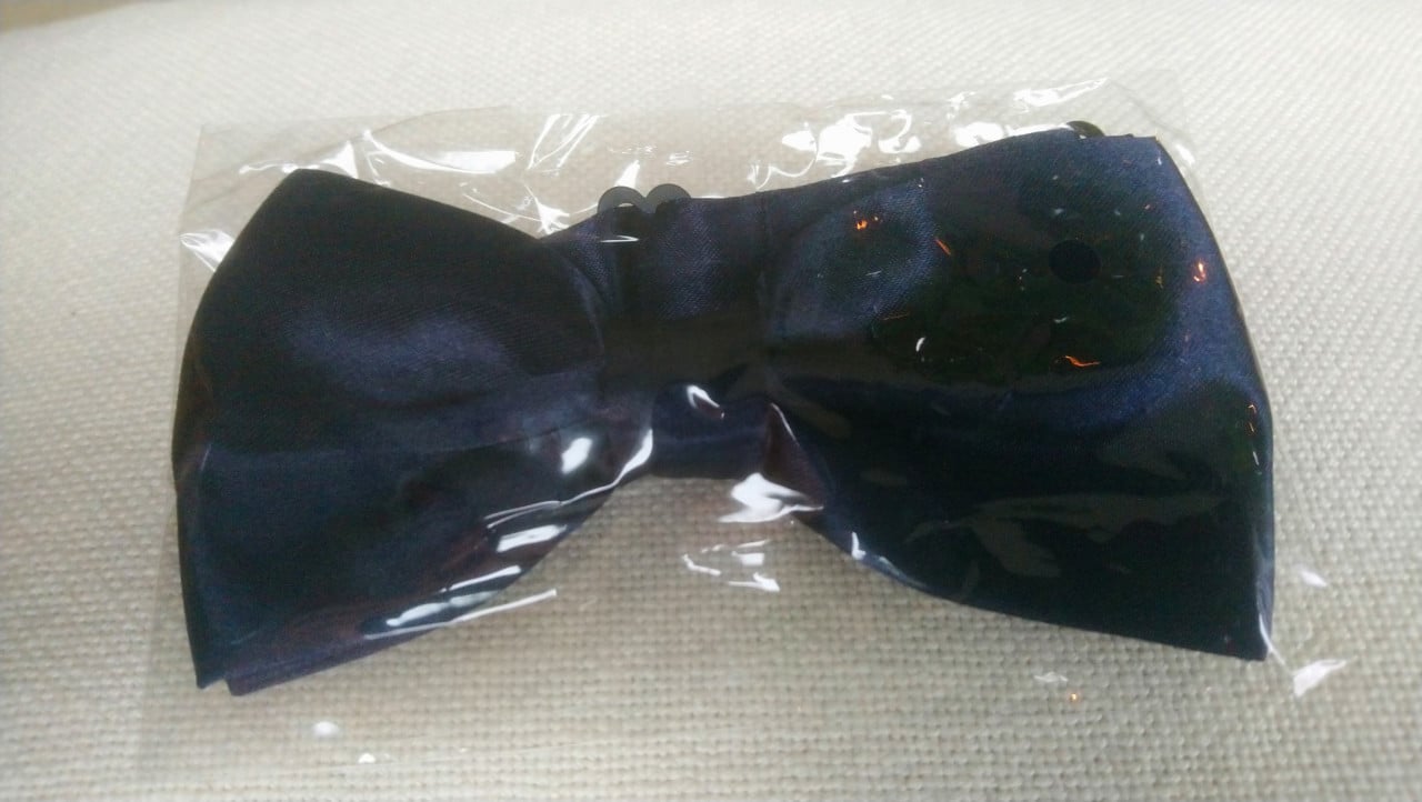 Vlinderdas vlinderstrik donkerblauw - NIEUW
