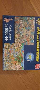 Dubbelpuzzel Jan van Haasteren 2 x 1000 stukjes