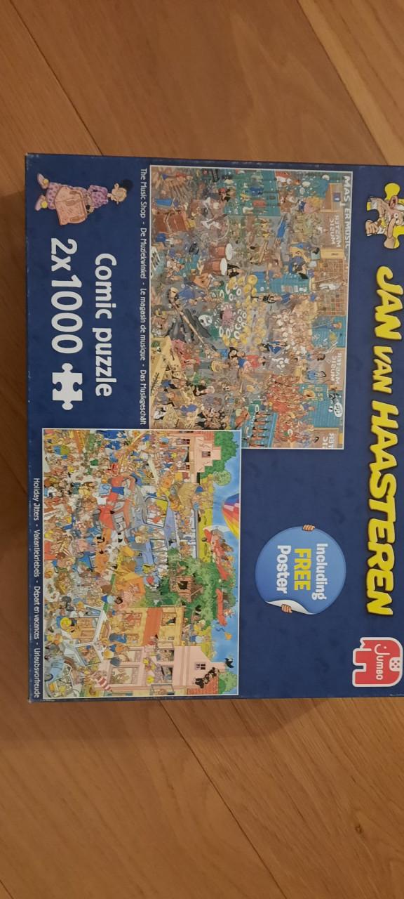 Dubbelpuzzel Jan van Haasteren 2 x 1000 stukjes