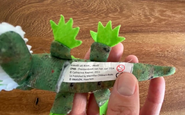 Krokodil vingerpoppetje | uit Krrrrokodil