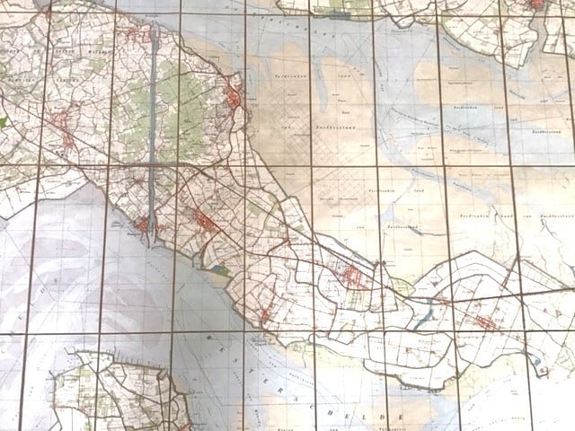 Oude topografische kaart Zuid-Bev.