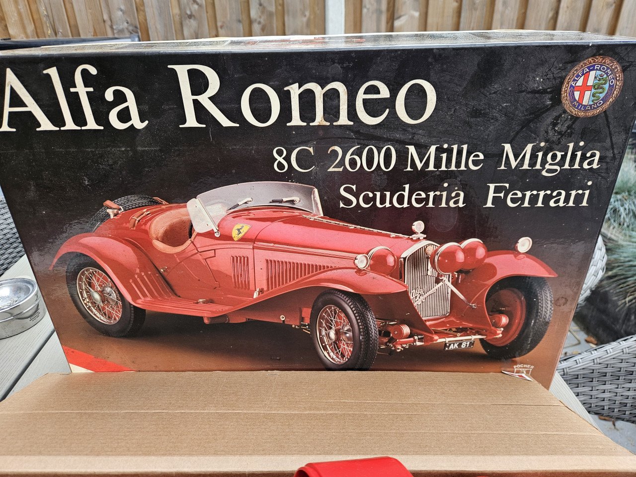Prachtige grote rare Alfa Romeo 8C 2600 scuderia ferrari bouwdoos...